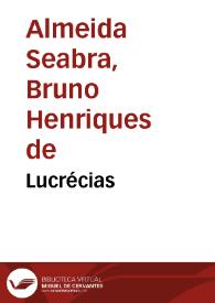 Portada:Lucrécias / Bruno Seabra