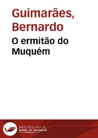 Portada:O ermitão do Muquém / Bernardo Guimãraes