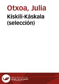 Portada:Kískili-Káskala (selección) / Julia Otxoa