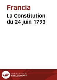 Portada:La Constitution du 24 juin 1793