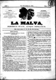 Más información sobre La Malva : periódico suave, aunque impolítico