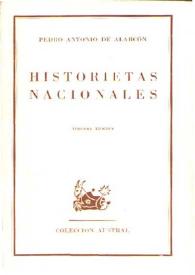 Portada:Historietas nacionales / Pedro Antonio de Alarcón