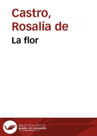 Portada:La flor / Rosalía de Castro