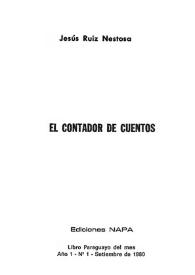 Portada:El contador de cuentos / Jesús Ruiz Nestosa