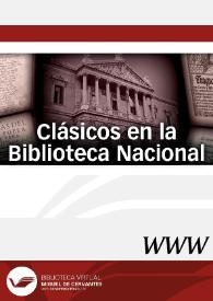 Visitar: Clásicos en la Biblioteca Nacional de España / director Juan Antonio Ríos Carratalá