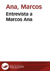 Portada:Entrevista a Marcos Ana
