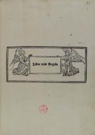 Llibre dels angels | Biblioteca Virtual Miguel de Cervantes