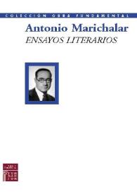 Portada:Ensayos literarios / Antonio Marichalar
