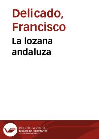 La Lozana andaluza / Francisco Delicado | Biblioteca Virtual Miguel de Cervantes