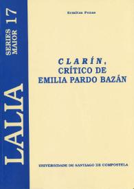 Portada:Clarín, crítico de Emilia Pardo Bazán / Ermitas Penas