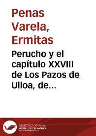 Portada:Perucho y el capítulo XXVIII de Los Pazos de Ulloa, de Emilia Pardo Bazán / Ermitas Penas