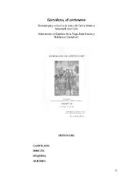 Portada:Garcilaso, El Cortesano / dramaturgia y selección de textos de Carlos Aladro y Azucena López Cobo
