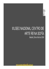 Análisis del Posicionamiento del Museo Nacional Centro de Arte Reina Sofía / Francisco Plasencia Fernández | Biblioteca Virtual Miguel de Cervantes