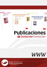 Portada:Publicaciones Fundación Banco Santander / dirección Fundación Santander ; realización Taller Digital de la Universidad de Alicante