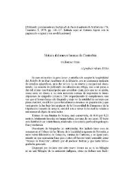 Portada:Noticia del nuevo bronce de Contrebia / Guillermo Fatás