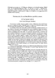 Destrucción de escultura ibérica : posibles causas / M.ª Paz García Gelabert, José María Blázquez Martínez | Biblioteca Virtual Miguel de Cervantes