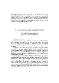Portada:Los anticonceptivos en la Antigüedad Clásica / José María Blázquez Martínez