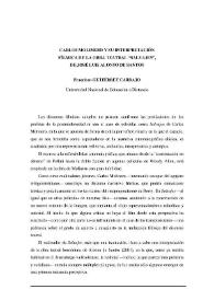 Portada:Carlos Molinero y su interpretación fílmica de la obra teatral \"Salvajes\" de José Luis Alonso de Santos / Francisco Gutiérrez Carbajo