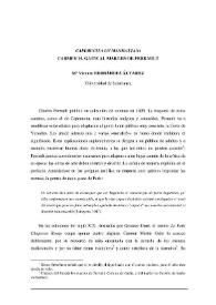 Portada:Caperucita en Manhattan : Carmen Martín Gaite al margen de Perrault / M.ª Vicenta Hernández Álvarez