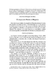 Portada:El emperador Nerón en Hispania / José María Blázquez Martínez