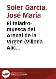 El taladro-muesca del Arenal de la Virgen (Villena-Alicante) / José María Soler García | Biblioteca Virtual Miguel de Cervantes