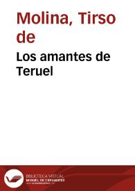 Portada:Los amantes de Teruel / Tirso de Molina
