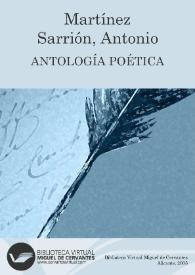 Más información sobre Antología poética / Antonio Martínez Sarrión