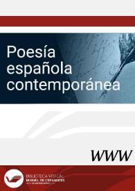 Poesía española contemporánea / director Ángel L. Prieto de Paula