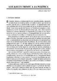 Los jueces frente a la política | Biblioteca Virtual Miguel de Cervantes
