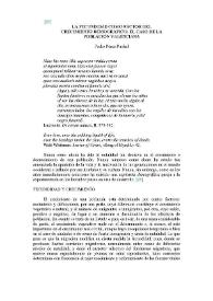 La fecundidad como factor del crecimiento demográfico : el caso de la población valenciana / Pedro Pérez Puchal | Biblioteca Virtual Miguel de Cervantes