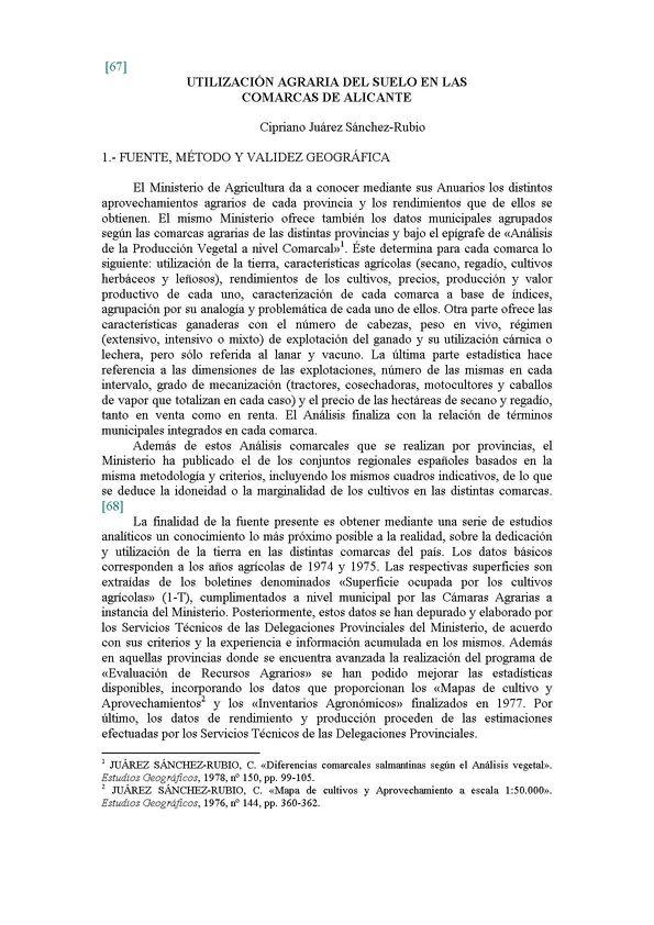 Utilización agraria del suelo en las comarcas de Alicante | Biblioteca Virtual Miguel de Cervantes