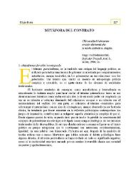 Metáfora del contrato | Biblioteca Virtual Miguel de Cervantes