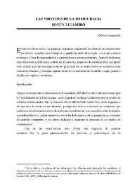 Portada:Las virtudes de la democracia según Lujambio / Roberto Gargarella