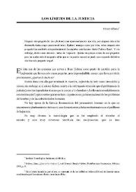 Portada:Los límites de la justicia / Víctor Blanco