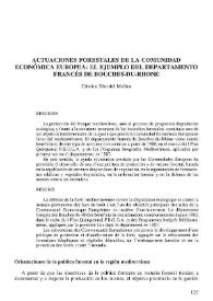 Portada:Actuaciones forestales de la Comunidad Económica Europea : el ejemplo del departamento francés de Bouches-du-Rhone