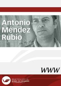 Portada:Antonio Méndez Rubio / director Ángel L. Prieto de Paula