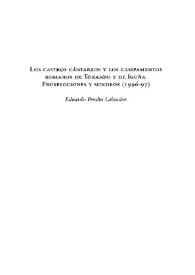 Portada:Los castros cántabros y los campamentos romanos de Toranzo y de Iguña. Prospecciones y sondeos (1996-97) / Eduardo Peralta Labrador