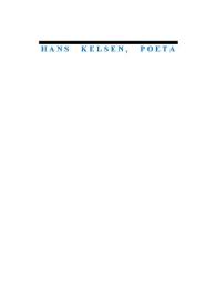 Portada:Un poema de Hans Kelsen / Ulises Schmill Ordonez