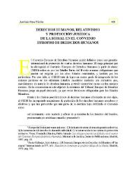 Portada:Derechos humanos, relativismo y protección jurídica de la moral en el Convenio Europeo de Derechos Humanos