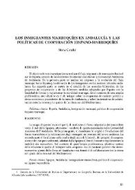 Portada:Los inmigrantes marroquíes en Andalucía y las políticas de cooperación hispano-marroquíes
