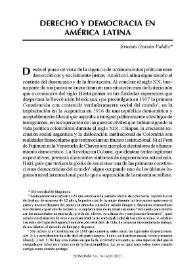 Derecho y democracia en América Latina / Ernesto Garzón Valdés | Biblioteca Virtual Miguel de Cervantes