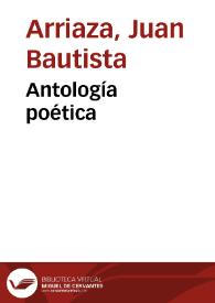 Portada:Antología poética / Juan Bautista Arriaza