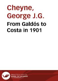 Portada:From Galdós to Costa in 1901