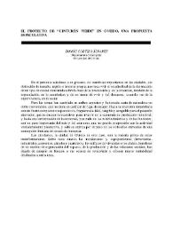 El proyecto "cinturón verde" en Oviedo, una propuesta especulativa / Tomás Cortizo Álvarez | Biblioteca Virtual Miguel de Cervantes