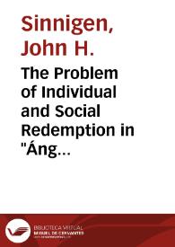 Portada:The Problem of Individual and Social Redemption in \"Ángel Guerra\" / John H.Sinnigen
