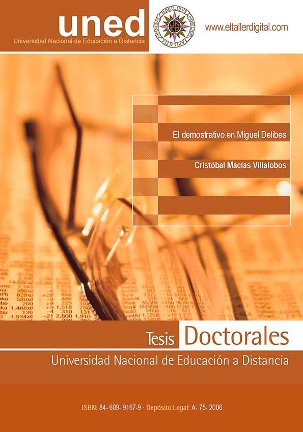 El demostrativo en Miguel Delibes / Cristóbal Macías Villalobos | Biblioteca Virtual Miguel de Cervantes