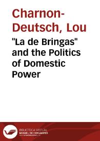 Portada:\"La de Bringas\" and the Politics of Domestic Power / Lou Charnon-Deutsch