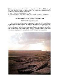 Poblado de esclavos mineros en Fuenteobejuna / José María Blázquez Martínez | Biblioteca Virtual Miguel de Cervantes