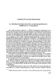 Portada:El protagonismo de Ofelia en Shakespeare, Rimbaud y Cunqueiro / Concepción Sanfiz Fernández