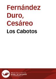 Portada:Los Cabotos / Cesáreo Fernández Duro
